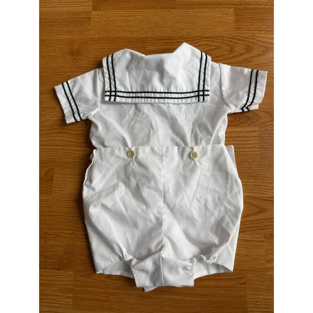 Vintage Baby Sailor Outfit Size 12 Months